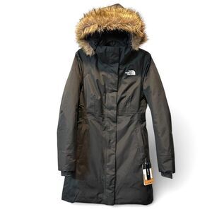 The North Face $350 Jump Down Insulated Hooded Parka Black Womens S Winter Coat